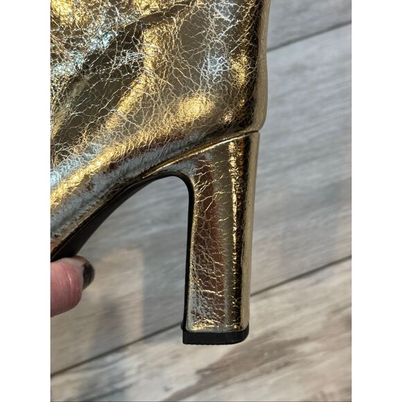 A New Day Gold Diva Stovepipe Tall knee Boots Size 6.5 - Picture 7 of 12